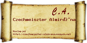 Czechmeiszter Almiréna névjegykártya